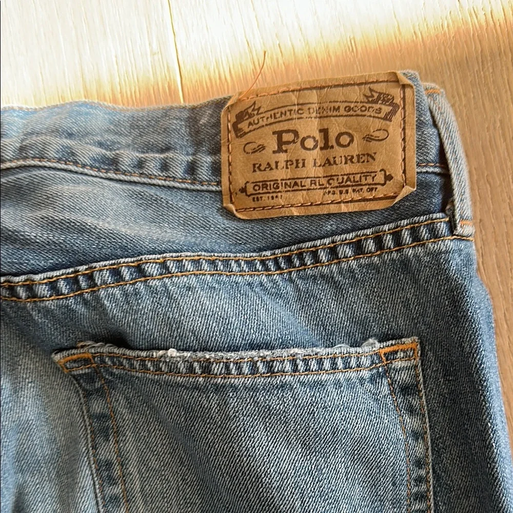 Ralph Lauren Blue Patchwork Boyfriend Jeans - Picture 3 of 4